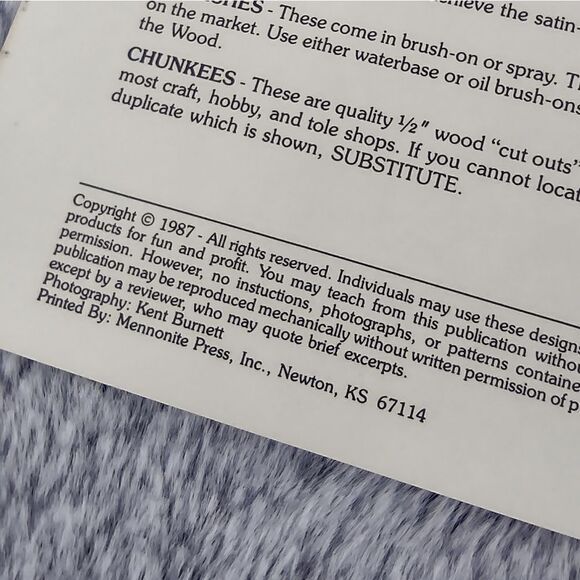 Sis & Sons Presents Just Settin' Around Booklet Vintage 1987 - Picture 4 of 5